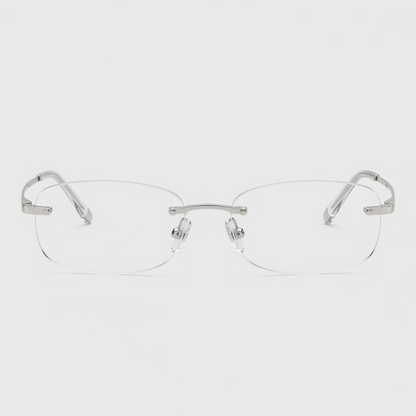 Rimless glasses front view
