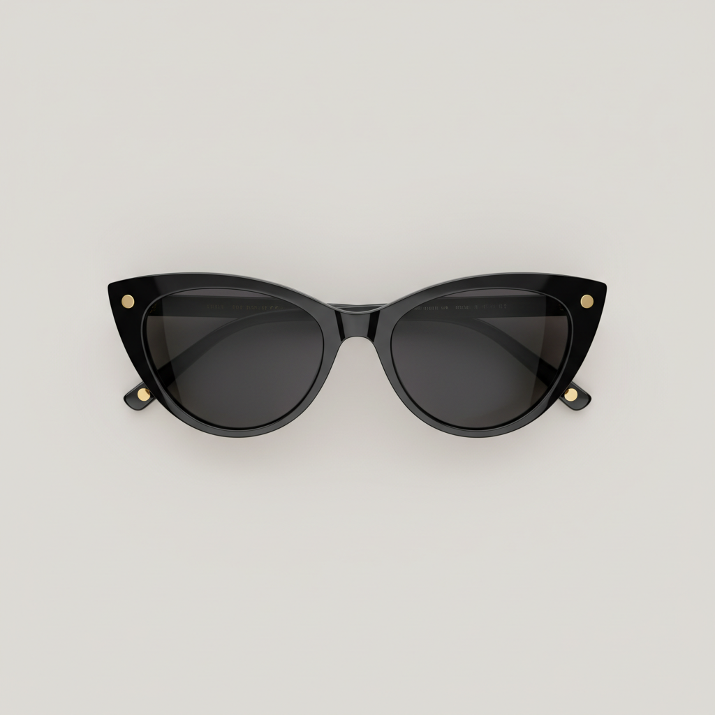 Cat eye sunglasses top view