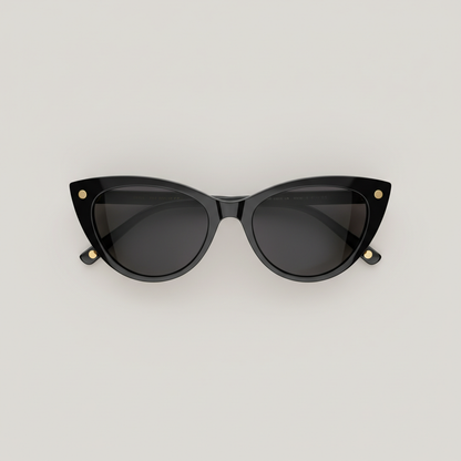 Cat eye sunglasses top view