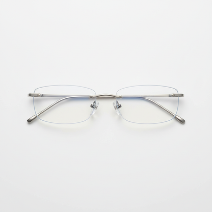 Rimless glasses top view